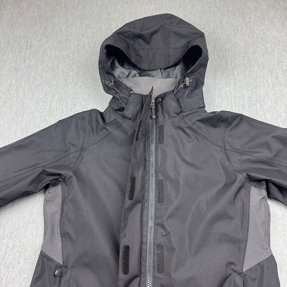 Eddie Bauer Jacket Womens XS Black Weatheredge‎ Windbreaker Hooded Rain Outdoor - Picture 10 of 16